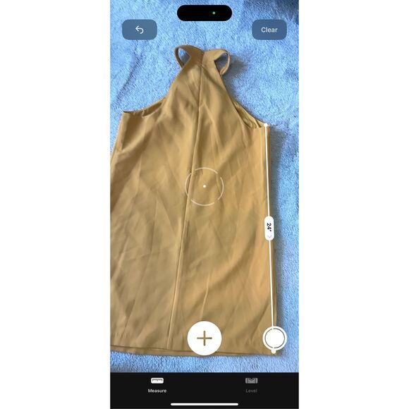 NWT MARE MARE Halter Shift Mini Dress In Gold, Sz 2 $160 - Picture 6 of 8